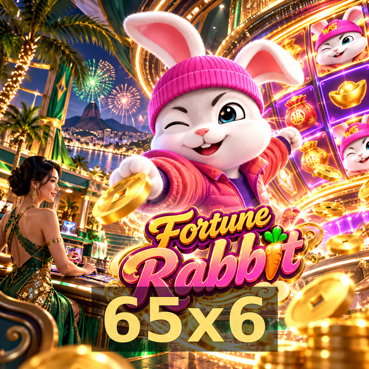 Variedade de jogos disponíveis na plataforma 65x6